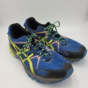 Asics Gel Kanaku Sneaker Mens 12.5 (blue,yellow)